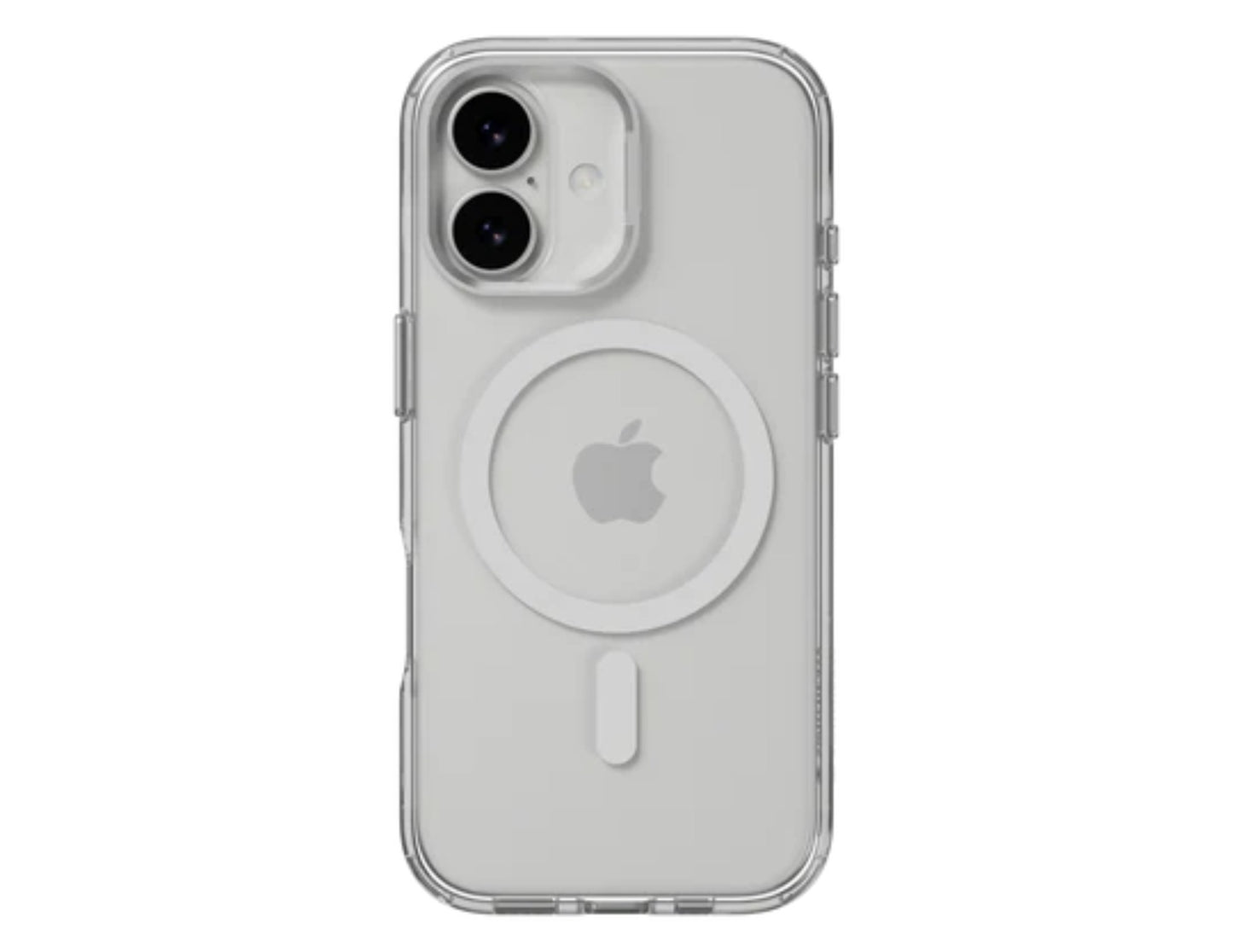 SwitchEasy LenStand M Protective Case for iPhone 17 and 17 Air, foldable stand, metal lens protection, 10ft drop tested, MagSafe compatible, silver color, at Thabthaba Store Qatar