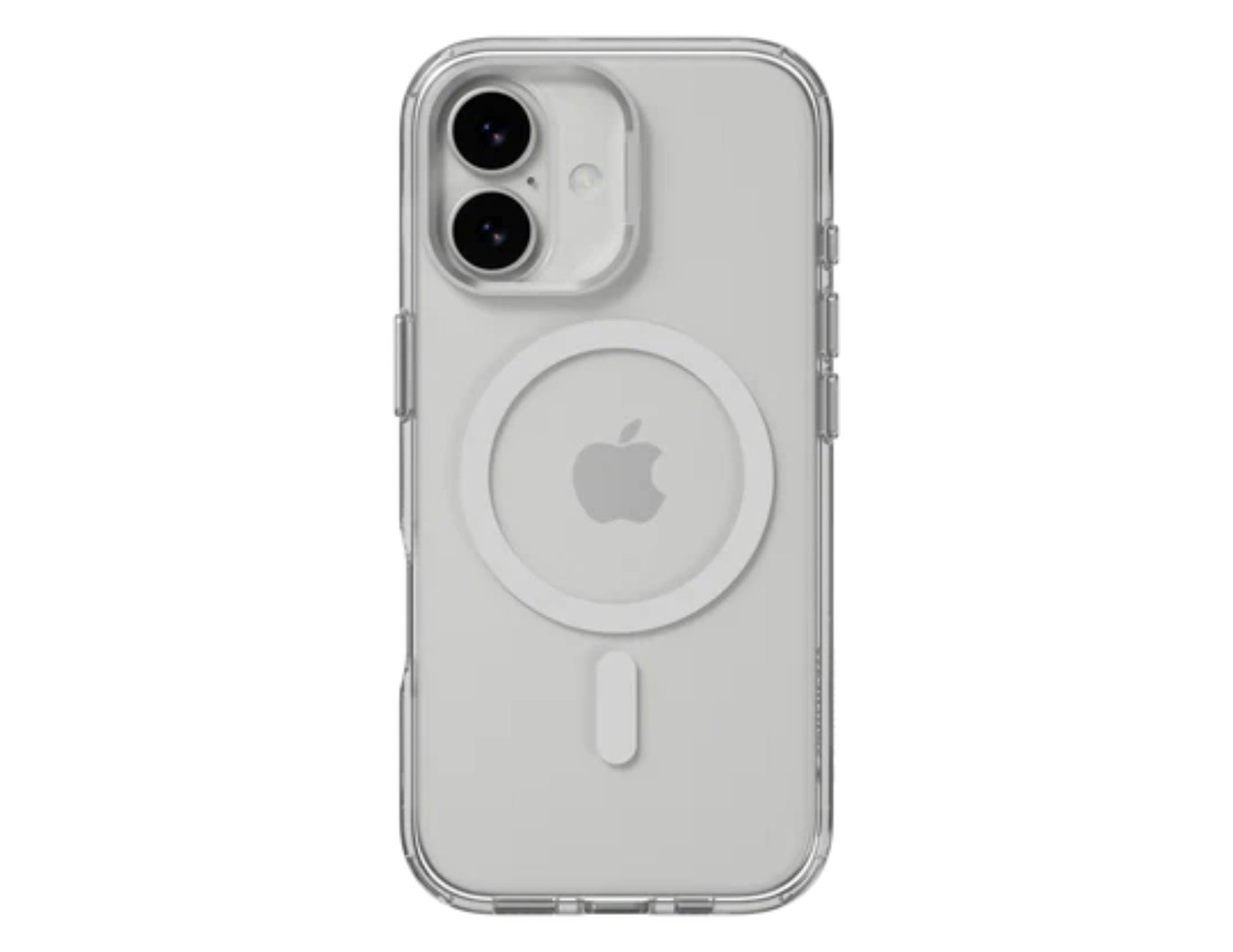 SwitchEasy LenStand M Protective Case for iPhone 17 and 17 Air, foldable stand, metal lens protection, 10ft drop tested, MagSafe compatible, silver color, at Thabthaba Store Qatar