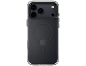 SwitchEasy LenStand M Protective Case for iPhone 17 Pro & Pro Max, foldable 60° stand, metal lens protection, 10-foot drop tested, MagSafe C-ring, silver, at Thabthaba Store Qatar