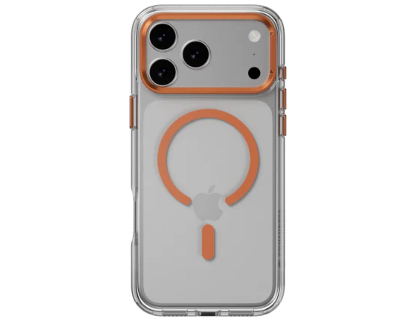 SwitchEasy LenStand M Protective Case for iPhone 17 Pro & Pro Max, foldable 60° stand, metal lens protection, 10-foot drop tested, MagSafe C-ring, silver, at Thabthaba Store Qatar