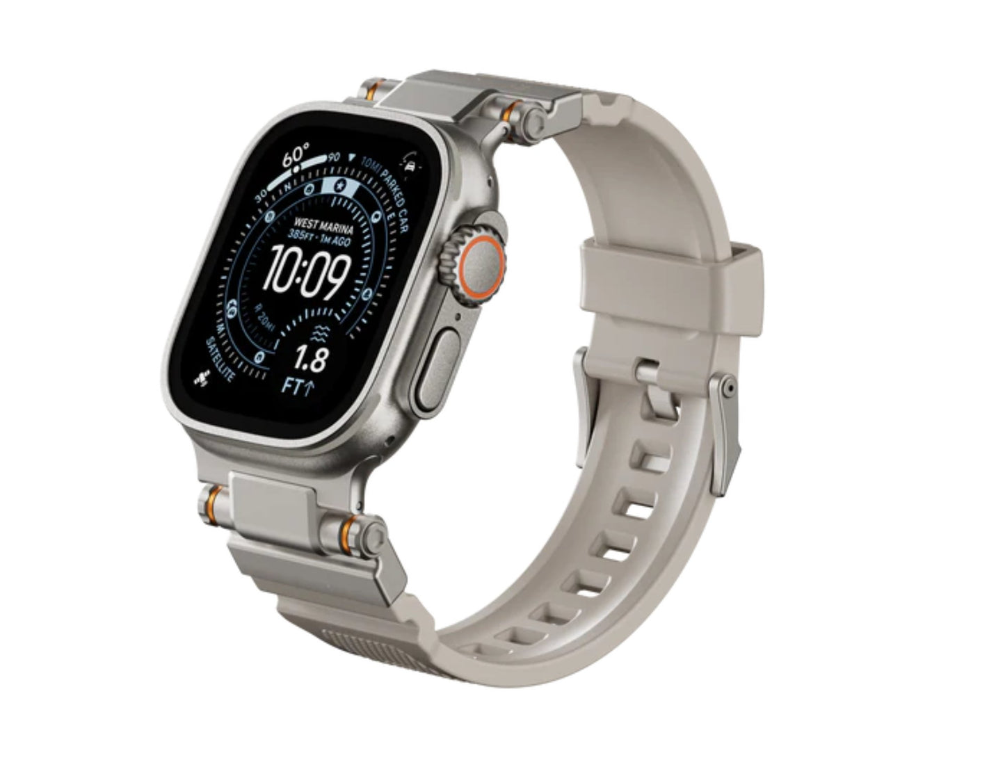 SwitchEasy Rugged Silicone Apple Watch band 44mm waterproof metal buckle Thabthaba Qatar