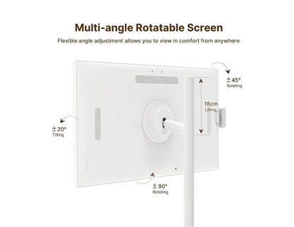 Taktik 32-inch portable smart screen with Android 12 and rotatable touch display