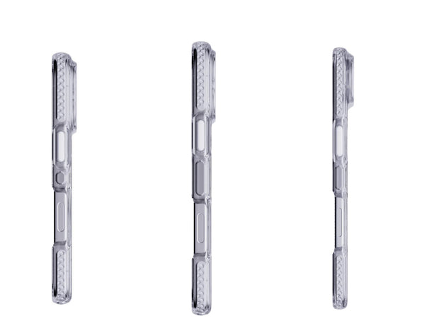 Tech21 EvoCrystal MagSafe Case for iPhone 17 Pro, Pro Max & Air Clear Metallic Silver