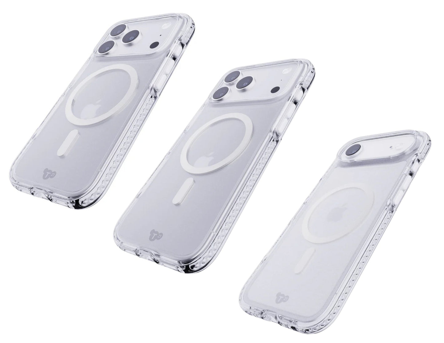 Tech21 EvoCrystal MagSafe Case for iPhone 17 Pro, Pro Max & Air Clear Metallic Silver