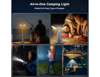 Telescopic 5-in-1 camping light 12000mAh extended view Qatar