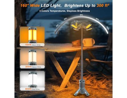 Telescopic 5-in-1 camping light 12000mAh extended view Qatar