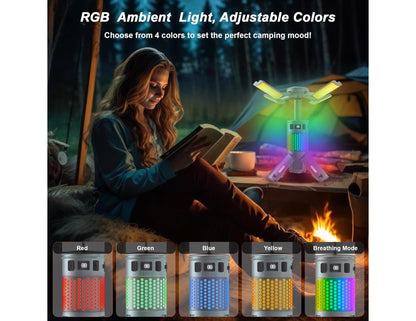 Telescopic 5-in-1 camping light 12000mAh extended view Qatar