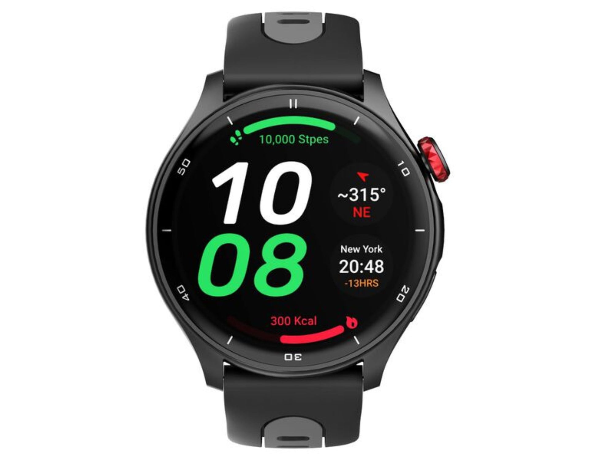 Titan Celestor Advanced GPS Smartwatch Black Silicone Strap Thabthaba Store Qatar
