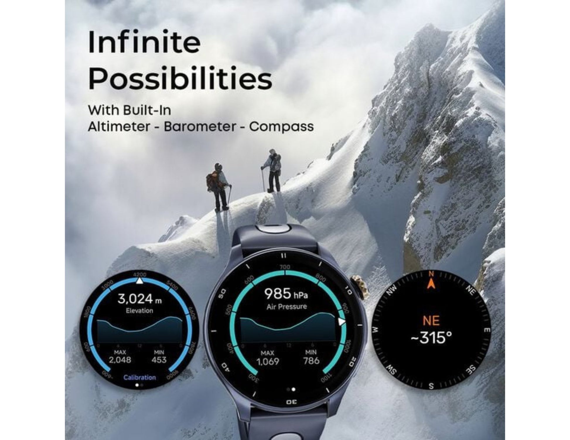 Titan Celestor Advanced GPS Smartwatch Black Silicone Strap Thabthaba Store Qatar