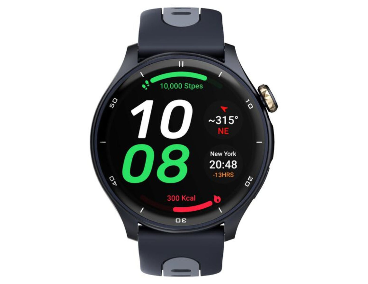 Titan Celestor Advanced GPS Smartwatch Black Silicone Strap Thabthaba Store Qatar