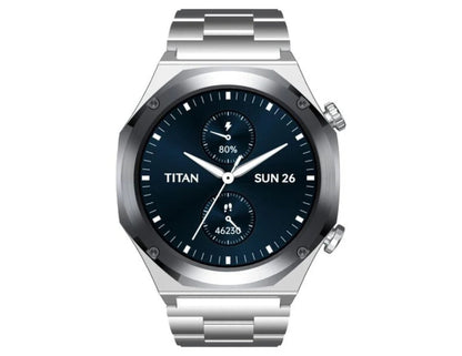 Titan Maestro Premium Metal Smartwatch Black Stainless Steel Thabthaba Store Qatar
