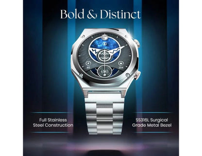 Titan Maestro Premium Metal Smartwatch Black Stainless Steel Thabthaba Store Qatar