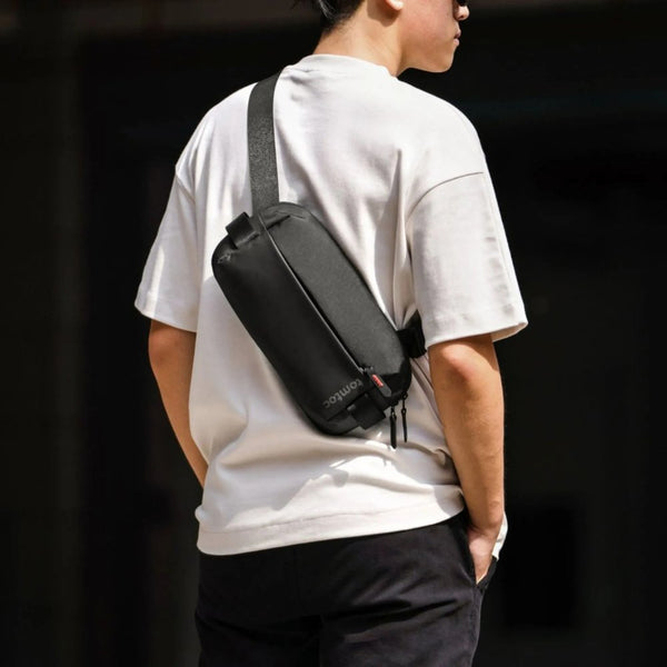 Tomtoc Explorer-T21 Sling Bag S Black water-resistant travel sling bag Qatar