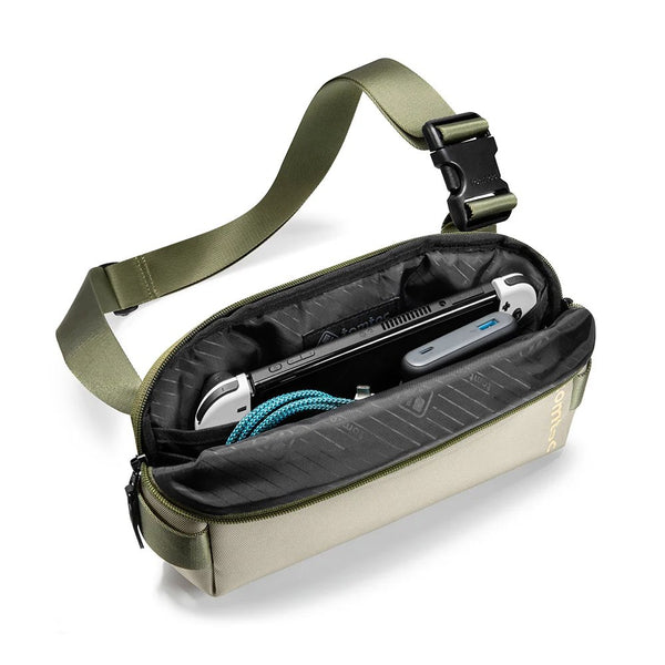 Tomtoc Explorer-T21 Sling Bag S Olive Green water-resistant travel sling bag Qatar