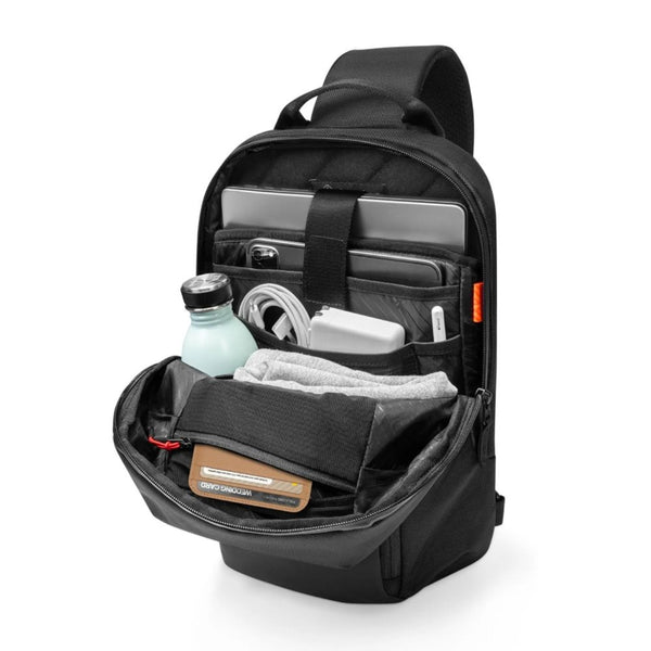 Tomtoc Navigator T24 Sling Bag Black 7L laptop crossbody backpack Qatar