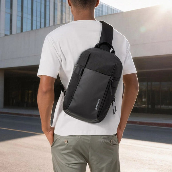 Tomtoc Navigator T24 Sling Bag Black 7L laptop crossbody backpack Qatar