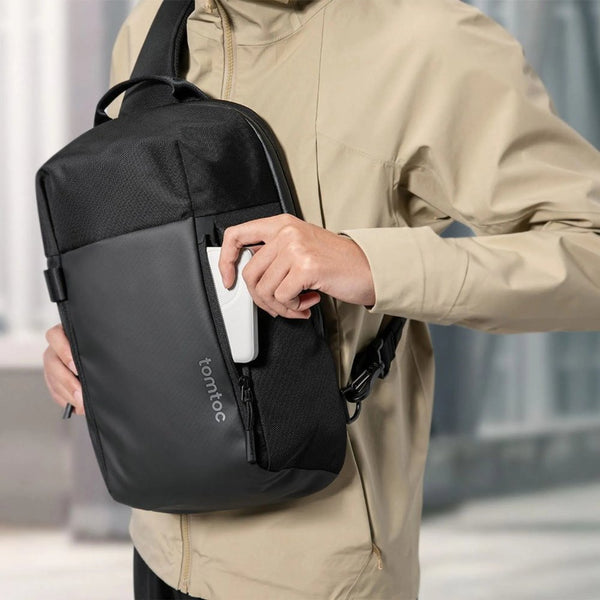 Tomtoc Navigator T24 Sling Bag Black 7L laptop crossbody backpack Qatar