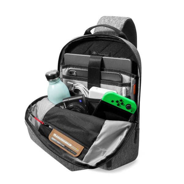 Tomtoc Navigator T24 Sling Bag Gray 7L laptop crossbody backpack Qatar