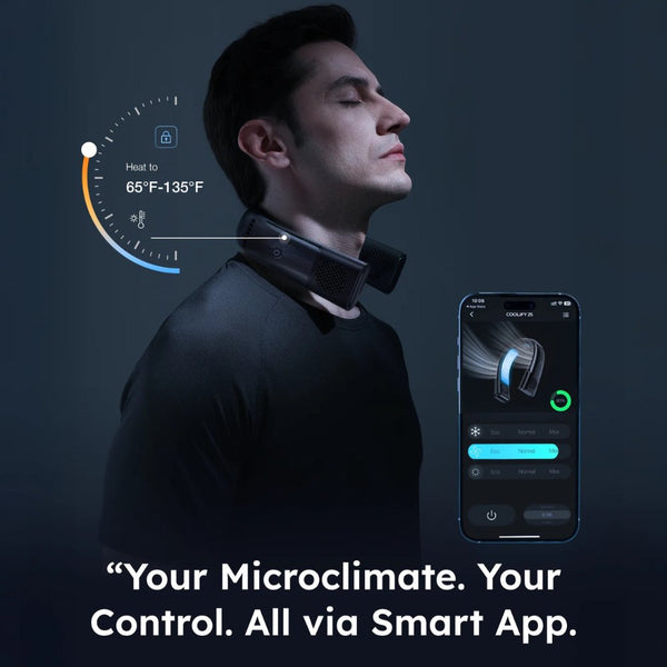 TORRAS COOLiFY 2S wearable neck air conditioner with app control Starry Black Qatar