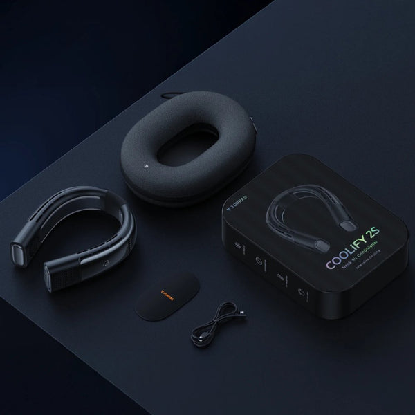 TORRAS COOLiFY 2S wearable neck air conditioner with app control Starry Black Qatar