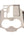 Toyota Land Cruiser LC300 rubber center console organizer tray in beige.