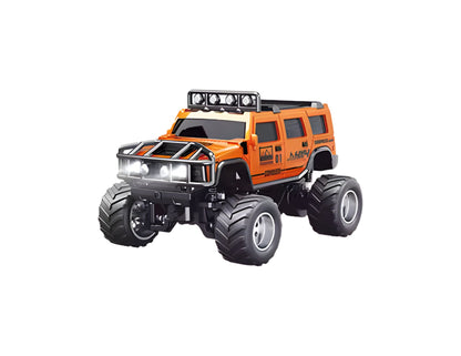 Trasped 1:64 alloy RC off-road model car with large tires and lights at Thabthaba Store Qatar.
