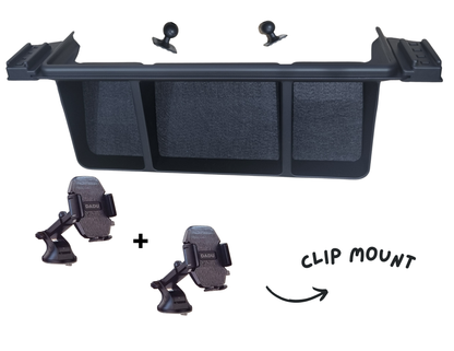 Adjustable Tank 500 Display Holder featuring the Dadu Clip Mount accessory.