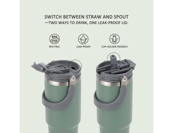Tyeso ROAM Stainless Steel Vacuum Tumbler 600ml TS-8826 Leak-Proof Qatar
