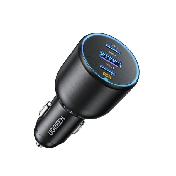 UGREEN EC705 130W 3-port fast car charger 100W USB-C PD Black Qatar