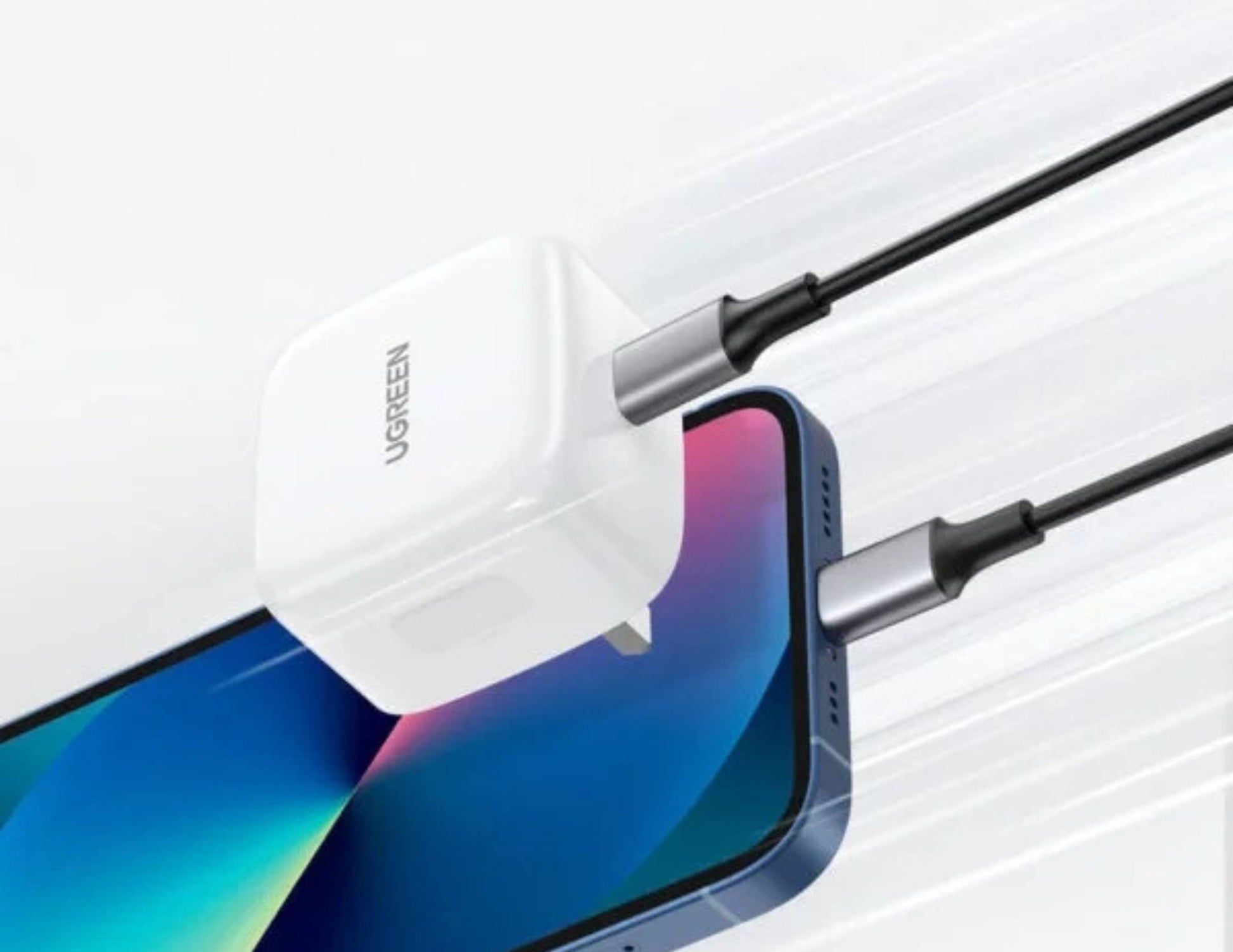 Ugreen PD GaN Fast Charger 20W CD137 white and black Qatar