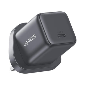 UGREEN 30W USB-C GaN fast charger UK plug PD Black Qatar