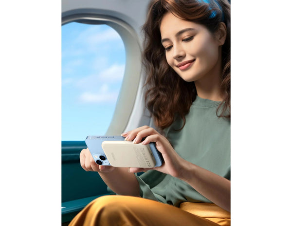 UGREEN 5000mAh Magnetic Wireless Power Bank Beige PB560 Qatar