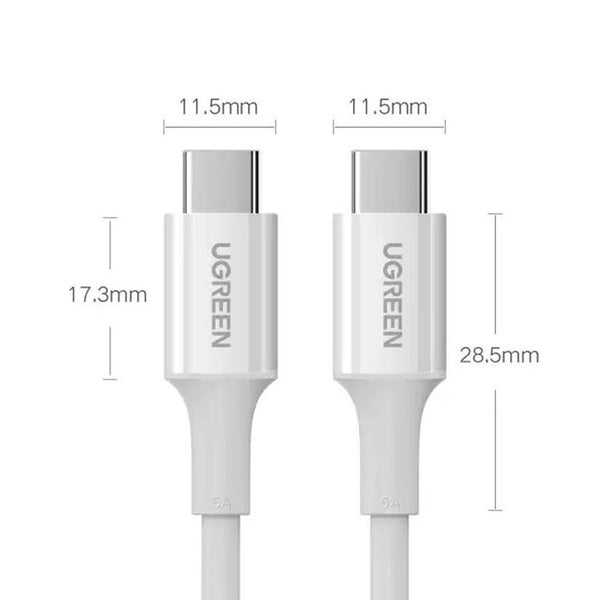 Ugreen 60551 USB-C to USB-C 100W 5A fast charging cable 1M White Qatar