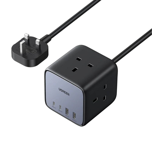 UGREEN DigiNest Cube 65W GaN desktop power strip 3 AC 2 USB-C 2 USB-A Qatar