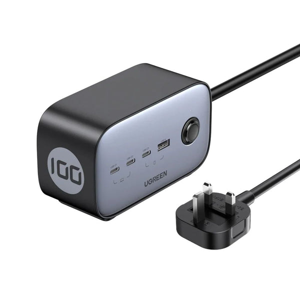 UGREEN Nexode 100W 6-in-1 power strip 3 USB-C 1 USB-A 2 AC outlets Qatar