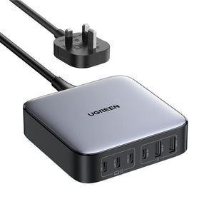 UGREEN Nexode 200W 6-Port GaN desktop fast charger UK Space Gray Qatar