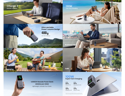 Ugreen Nexode PB721 20000mAh 130W power bank Qatar