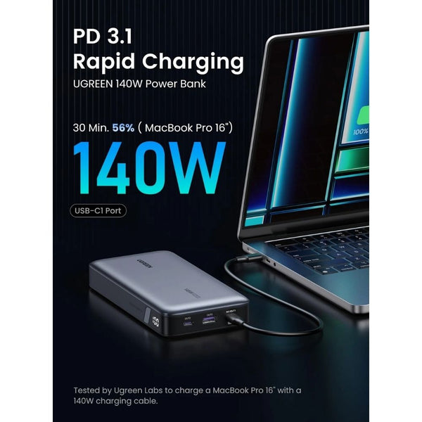 Ugreen PB205 25000mAh 145W power bank with 3 USB ports and LED display Qatar