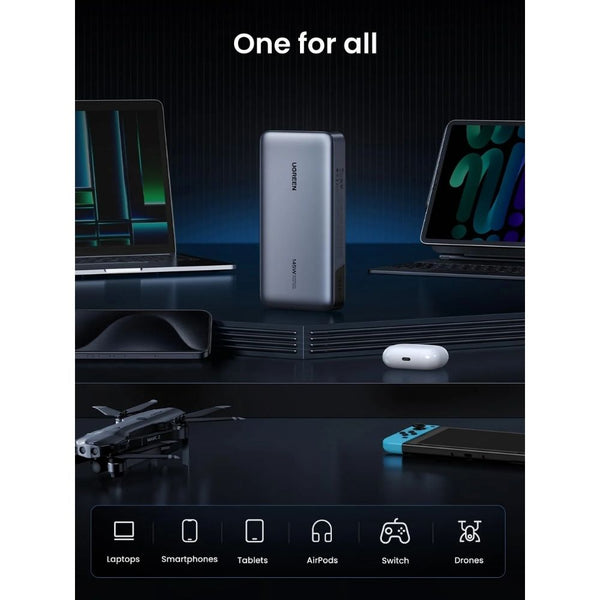 Ugreen PB205 25000mAh 145W power bank with 3 USB ports and LED display Qatar