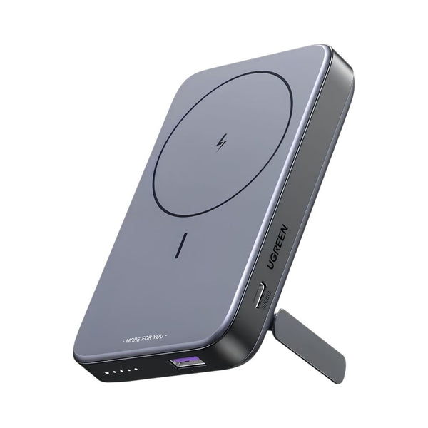 UGREEN PB206 10000mAh magnetic wireless power bank 15W with 20W USB-C, 22.5W USB-A and folding stand Space Gray Qatar