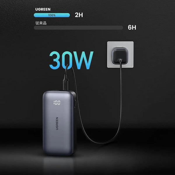 Ugreen PB502 10000mAh 30W power bank with USB-C, USB-A and digital display Qatar