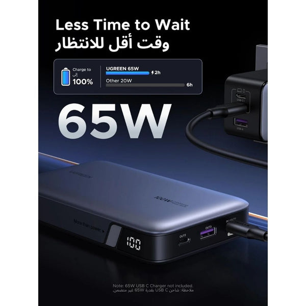 Ugreen PB720 20000mAh 100W power bank with dual USB-C and USB-A ports Qatar
