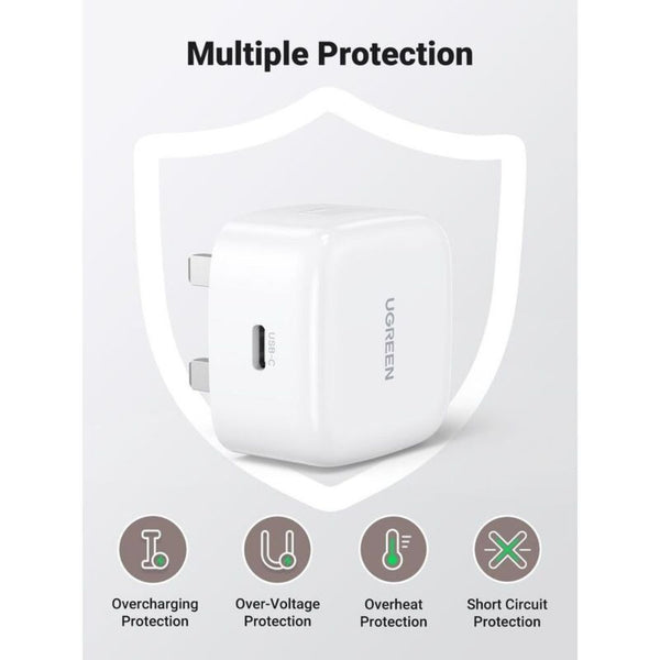 UGREEN PowerLite 30W PD fast charger UK plug White USB-C Qatar