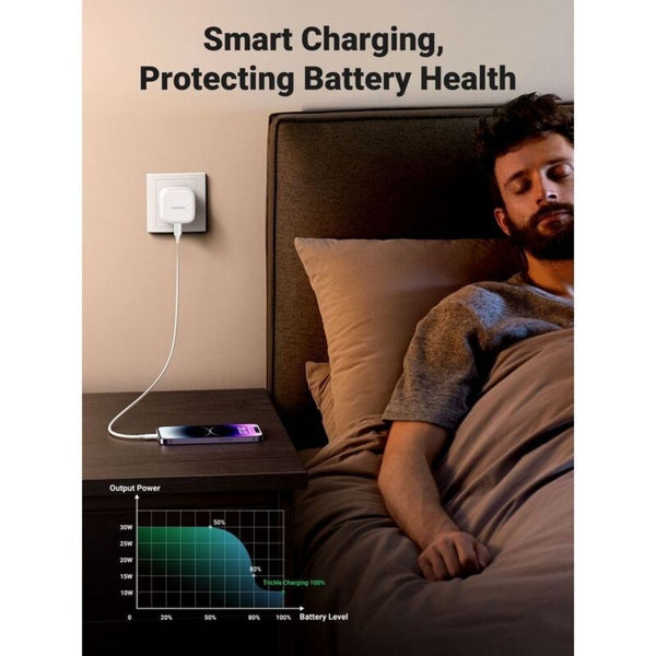 UGREEN PowerLite 30W PD fast charger UK plug White USB-C Qatar
