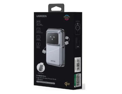 UGREEN Uno Magnetic Wireless Power Bank 10000mAh Qi2 TFT robot display foldable stand PB764 Qatar