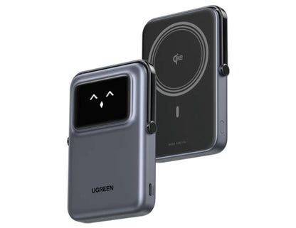 UGREEN Uno Magnetic Wireless Power Bank 10000mAh Qi2 TFT robot display foldable stand PB764 Qatar