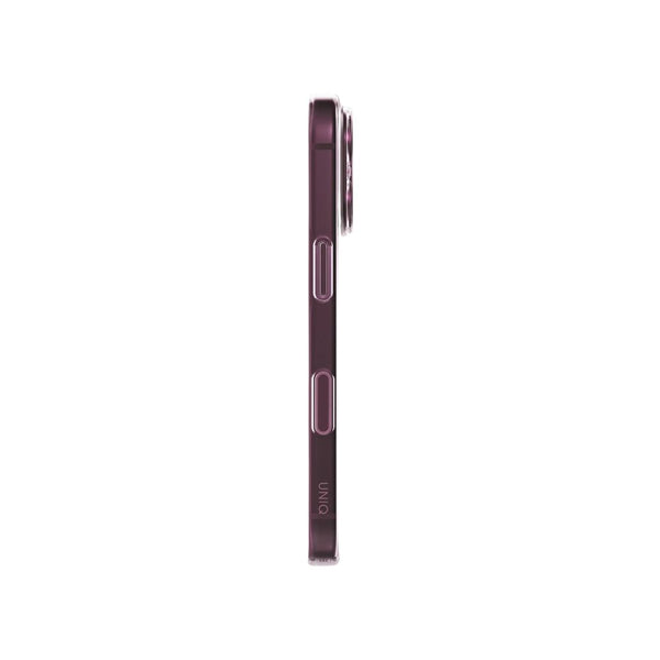 UNIQ AirSuit Glossy Burgundy 1.3mm ultra-slim case for iPhone 18 Pro with MagClick wireless charging, camera lens protection and HapticCore button in Qatar