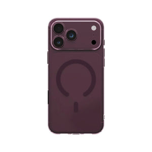 UNIQ AirSuit Glossy Burgundy 1.3mm ultra-slim case for iPhone 18 Pro Max with MagClick wireless charging, camera lens protection and HapticCore button in Qatar