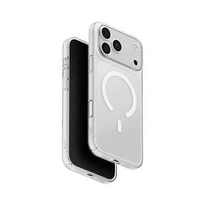UNIQ AirSuit Glossy Clear 1.3mm ultra-slim case for iPhone 18 Pro Max with MagClick wireless charging, camera lens protection and HapticCore button in Qatar