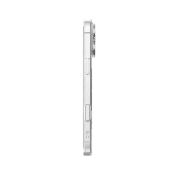 UNIQ AirSuit Glossy Clear 1.3mm ultra-slim case for iPhone 18 Pro Max with MagClick wireless charging, camera lens protection and HapticCore button in Qatar